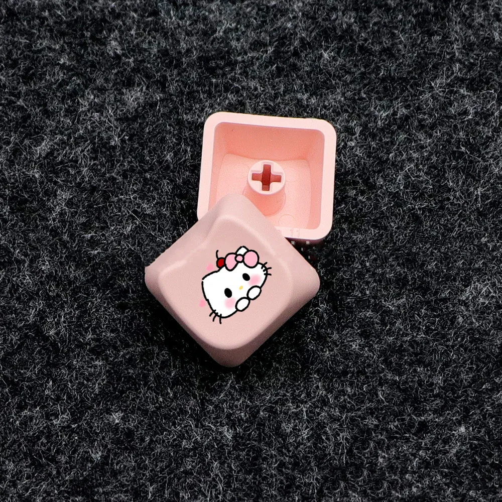 Hello Kitty Keycap Keyboard ESports Play Games Dormitory Anime Student Cartonn Desktop Decorate Kuromi Exquisite Birthday Gift