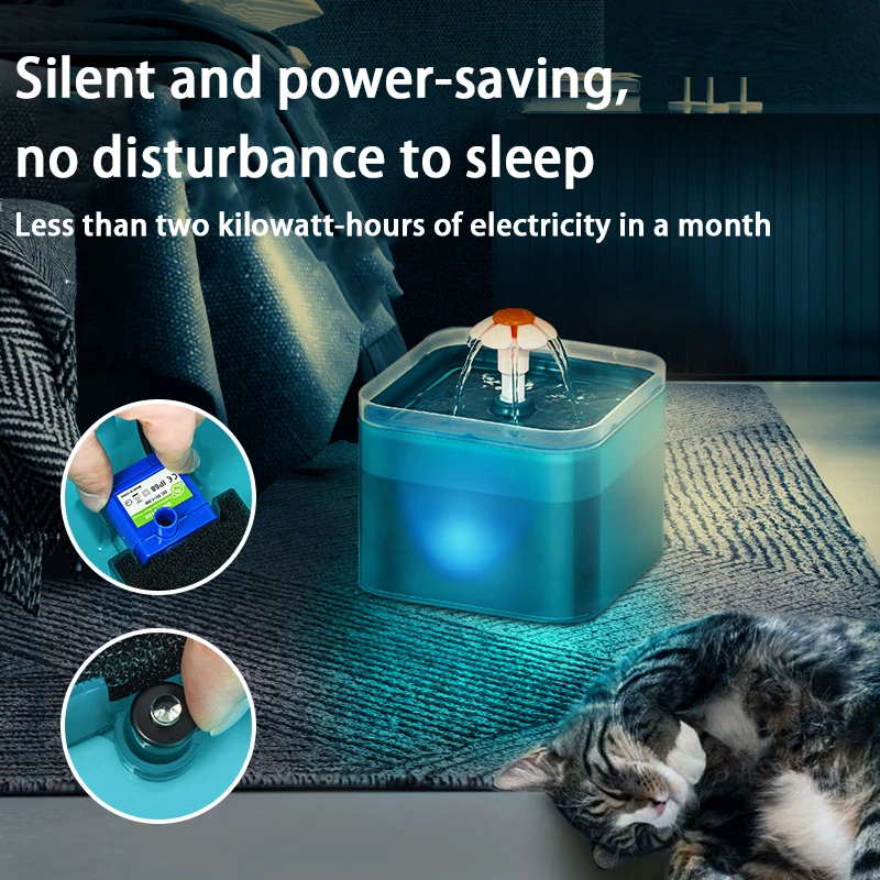 New Pet Intelligent Drinking Fountain Dazzling colorful non-inductive electric model Silent operation Cat Water Dispenser