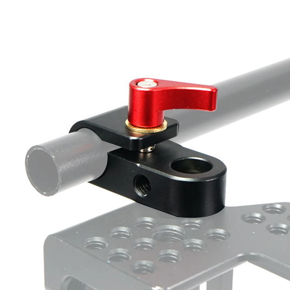 Einzel Rod Clamp 15mm Schiene Stecker Adapter Halterung mit 1/4 "-20 Gewinde Kalten Schuh Halterung für DSLR käfig Rig Mikrofon Licht Halter – Detail 20