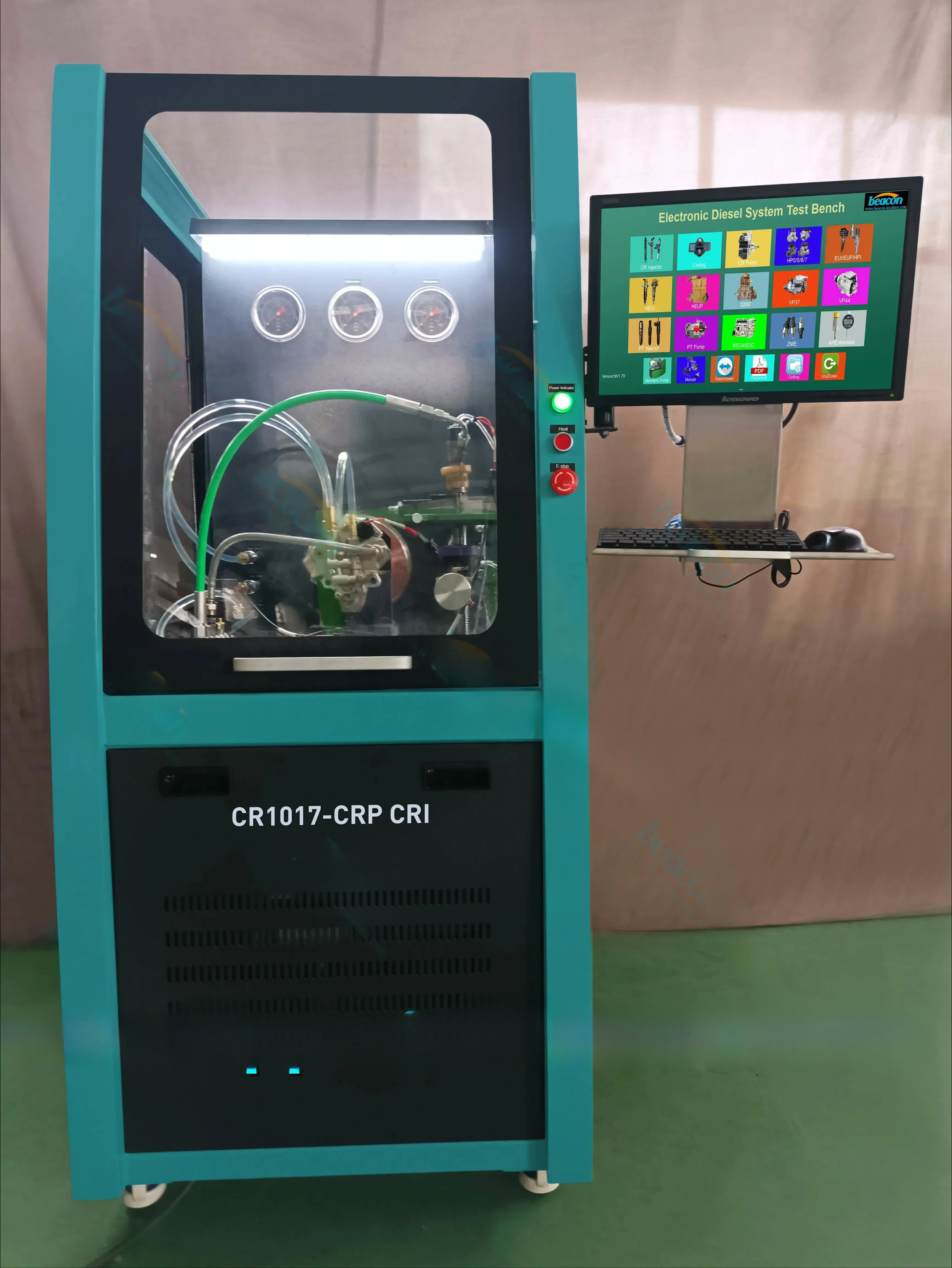 HubBeacon CR1017 EUI EUP HEUI common rail crdi  test bench injector test machine pt injector test equipment tester