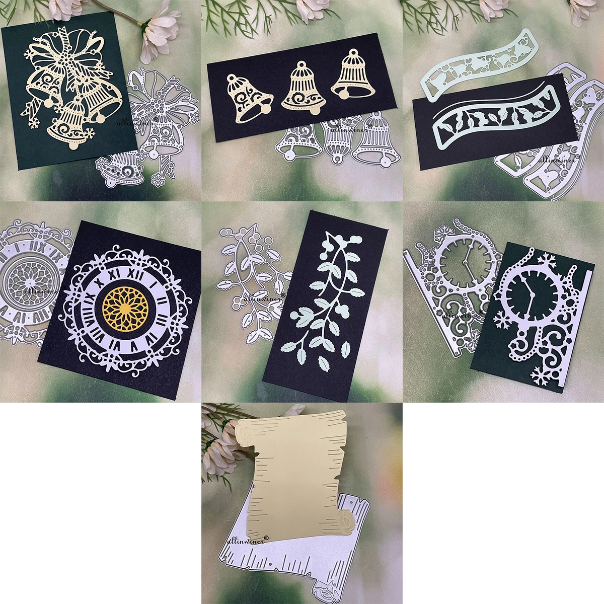 Nowe seria bożonarodzeniowa matryce do cięcia metalu szablony do DIY Scrapbooking dekoracyjne wytłaczanie rzemieślnicze szablon do cięcia