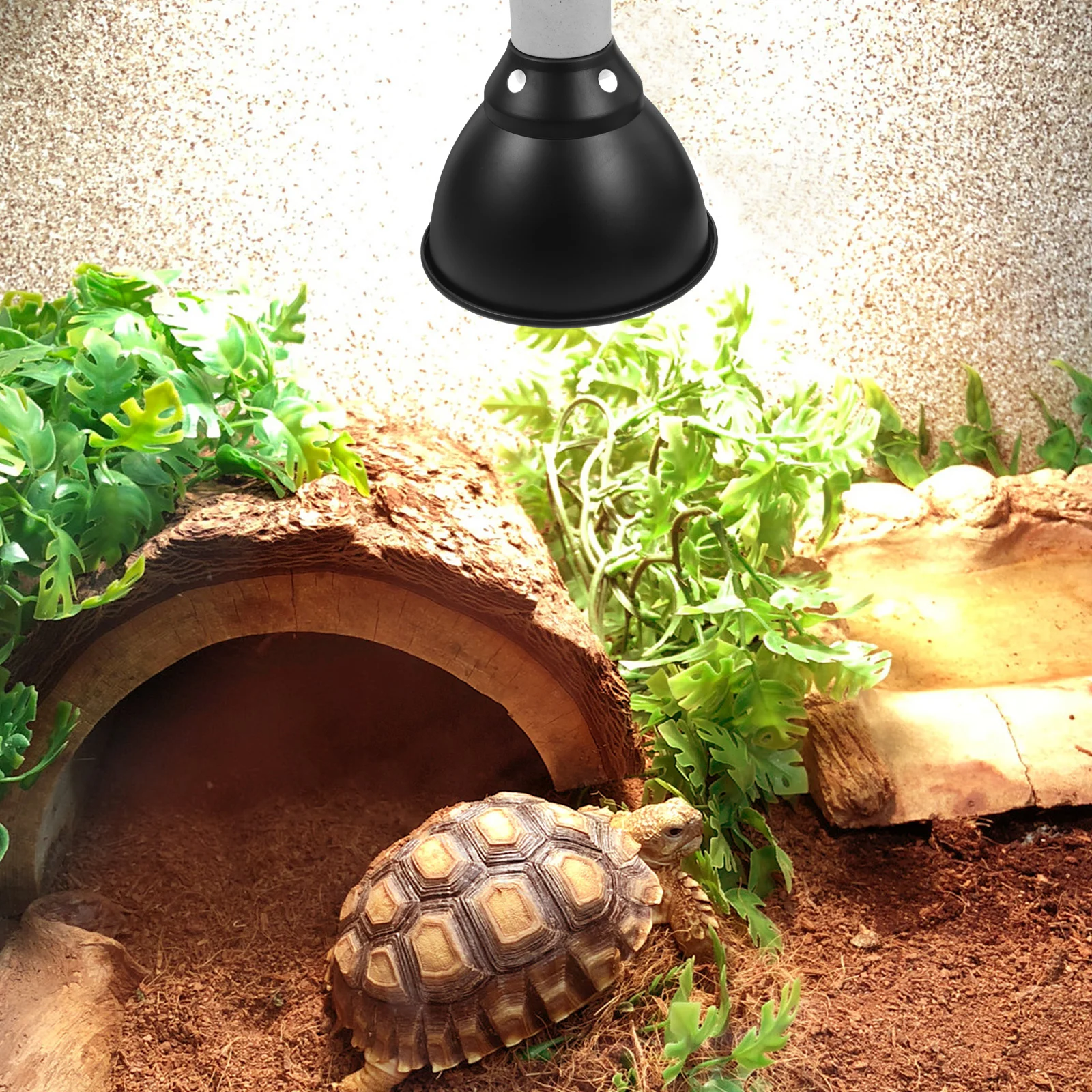 تركيبات مصابيح التدفئة تشمس مصباح على شكل قبة للتنين الملتحي السلاحف السحلية الزواحف غطاء المصباح الحراري لمبات الزواحف مرابي #5