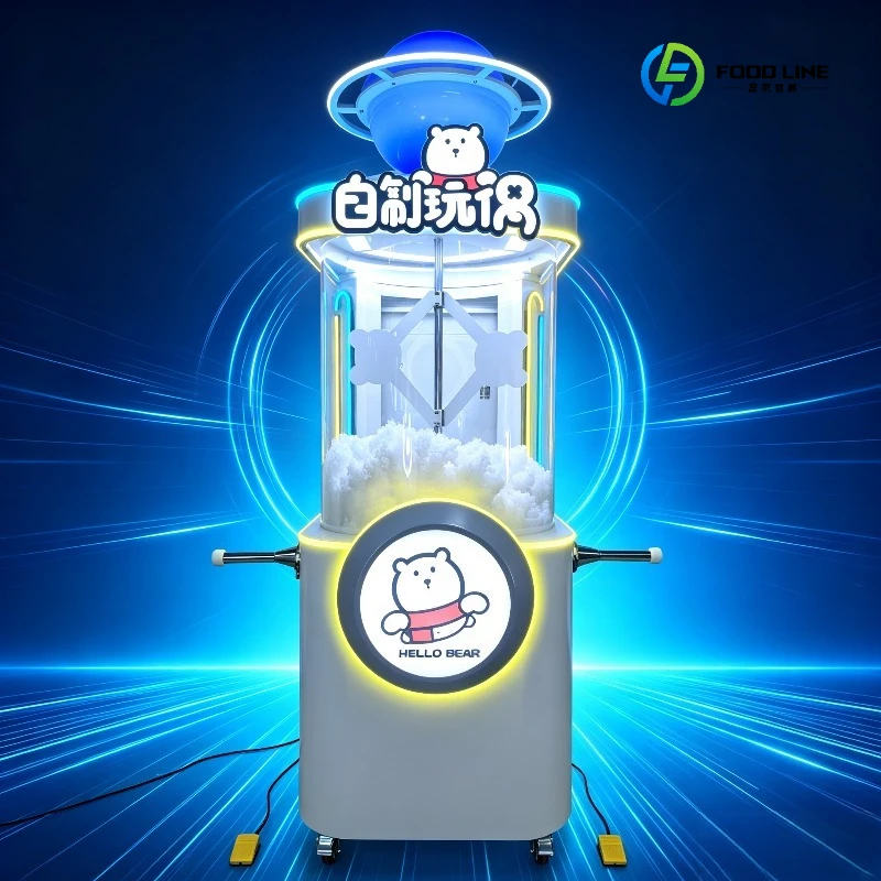FL wholesale Multi Colors 2 Nozzles Fully Automatic Plush Toy Stuffing Machine High Speed Performance for Teddy Bear Customized