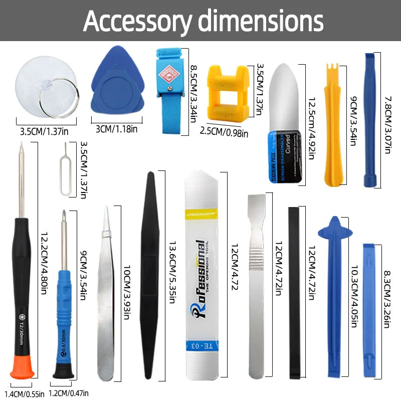مجموعة مفكات دقيقة للهواتف المحمولة وأجهزة الكمبيوتر المحمولة وأجهزة الكمبيوتر - مثالية للصيانة الصغيرة والتفكيك