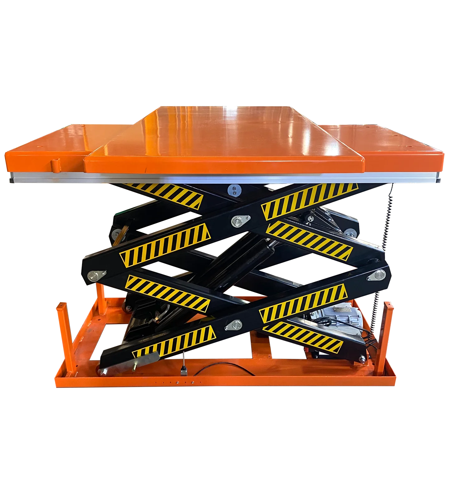 Double Stationary Scissor Lift Table For Workshop Lifting And Handling