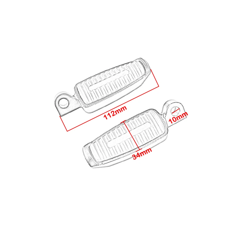 1 Pair Footpeg Motorcycle Passenger Rear Foot Peg Footrest For Harley Sportster Iron Touring Custom Dyna Fat Bob Softail Fat Boy