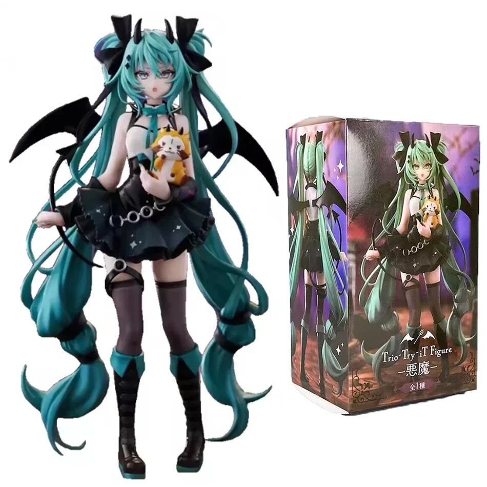 In Stock Instant Shipping! Hot Sale Hatsune Miku Handmade PVC Figure - Little Devil Dark Angel Chuyin Anime Peripheral Ornament