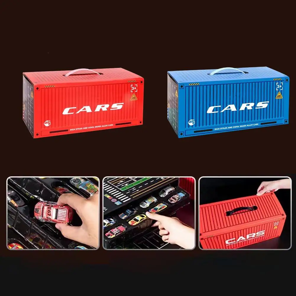 Set di mini auto pull back con garage integrato, materiale di alta qualità, scene multi simulazione, regalo perfetto per ragazzi, giocattolo per bambini