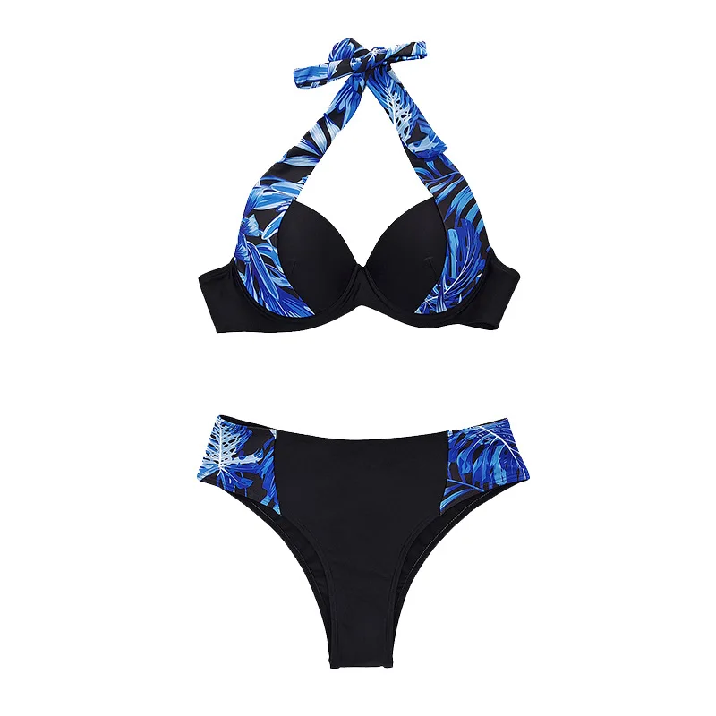 جديد بيكيني مجموعة الأزياء المرقعة العفن كأس StylebikiniWomen ملابس السباحة تصدير #5