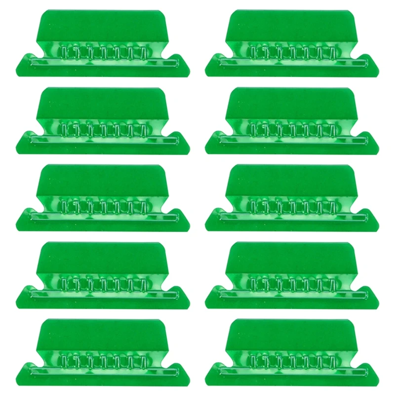 Прозрачные цветные пластиковые подвесные этикетки для папок с вкладышами и вкладышами размером 2 дюйма, набор из 10 шт.