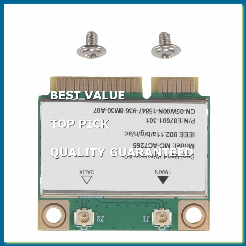 1200Mbps Bluetooth 4.2 Mini PCI-E Wifi Card -AC7265 Wireless Network Card 7265 802.11ac 2.4G 5Ghz for Laptop 7260HMW