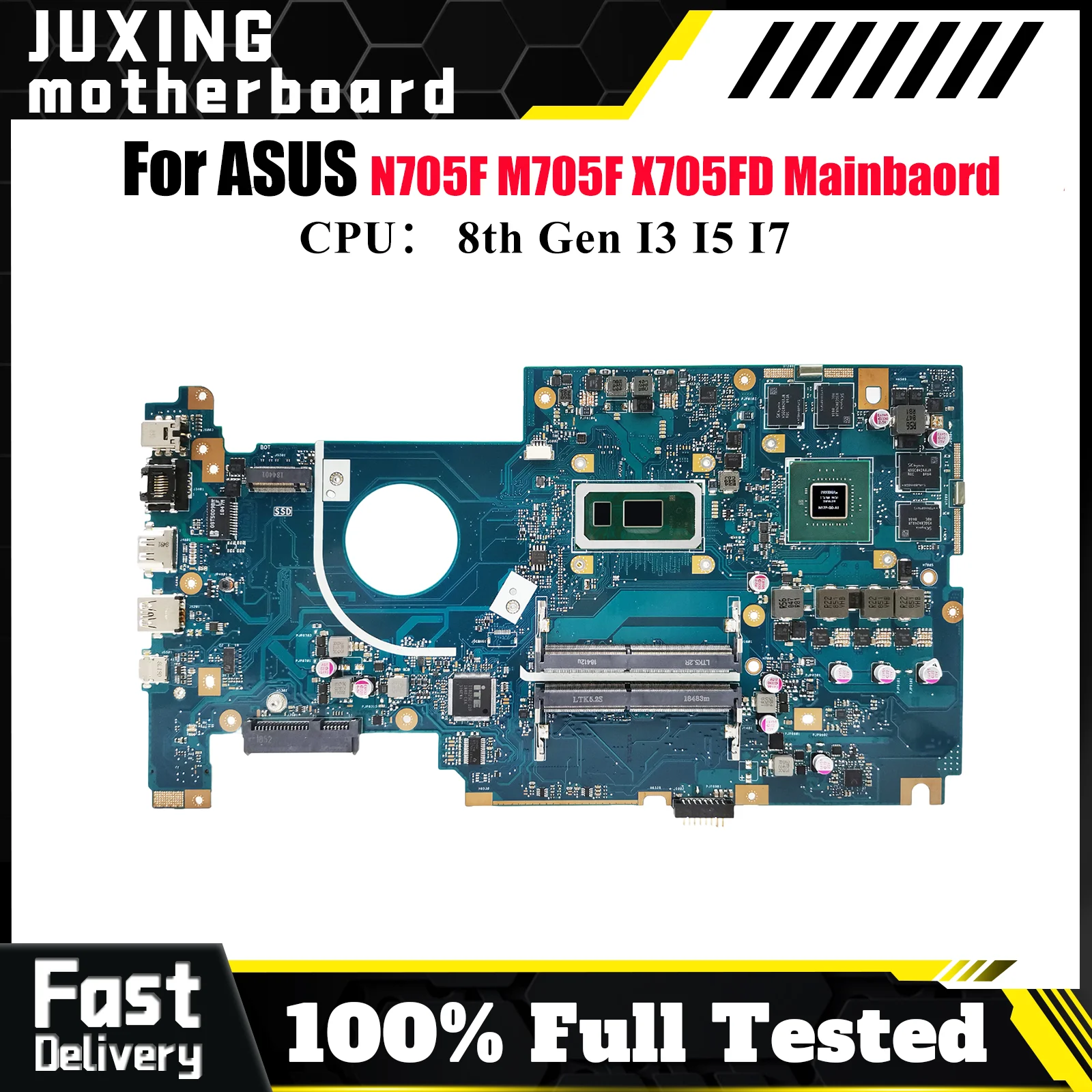 

X705FD Материнская плата для ноутбука ASUS VivoBook X705F M705F N705F X705FN Материнская плата для ноутбука с процессором I3 I5 I7 тест ОК быстрая доставка