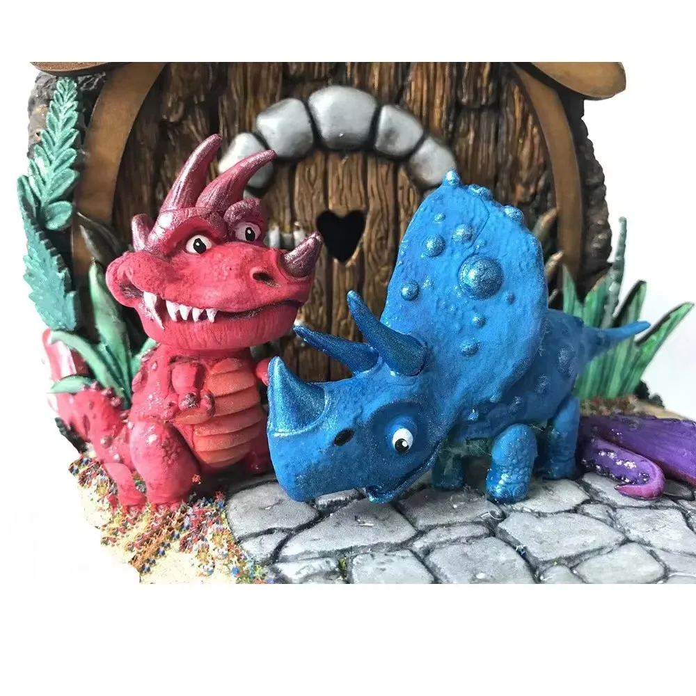 Dinosaurier-Silikonform für Kuchendekoration, Aroma-Werkzeuge, Neuartige Ei- und Schokoladenformen, Polymer Clay Handwerk, Gips, Handgemachte Epoxidharz-Formen zum Backen – Detail 2