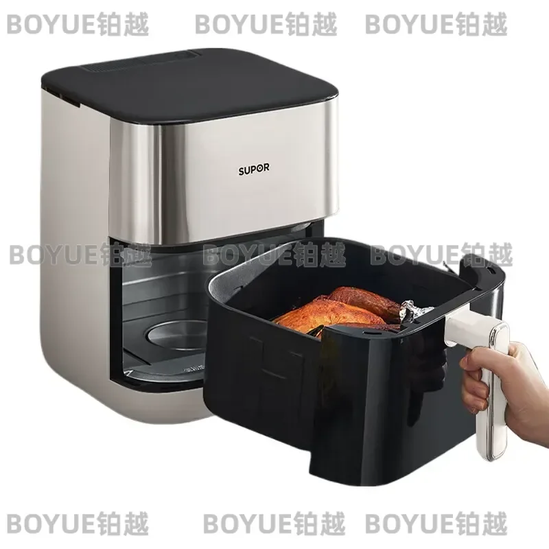 6L Large Capacity Air Fryer Electric Oven Multifunctional Visual Cooking Appliance Household Kitchen Tool for Healthy Frying