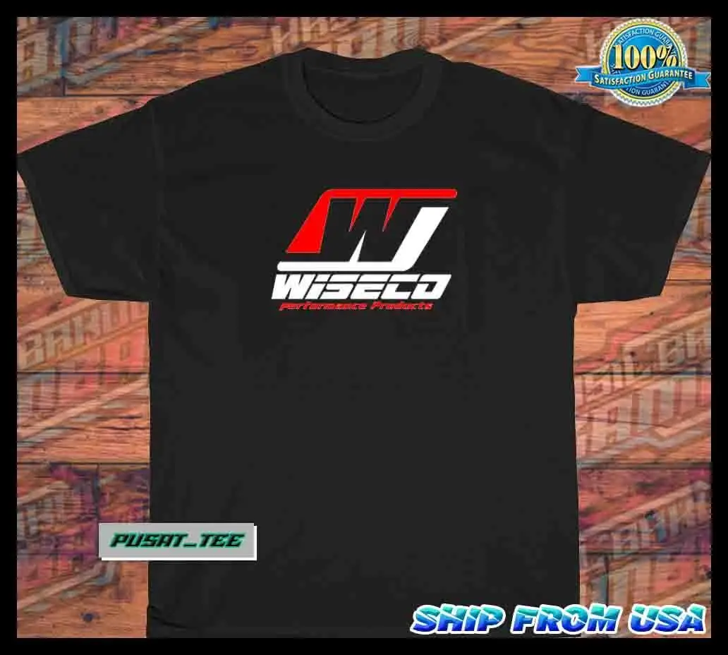 New Item Wiseco Performance American Funny Logo Men's T Shirt Size S 5XL