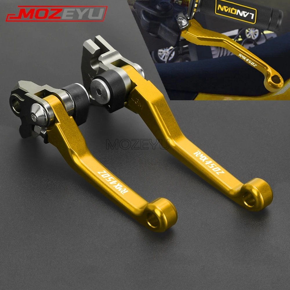 Dirt Bike Handle Hand Handlebar Pivot Brake Clutch Levers For SUZUKI RMX450Z 2010 2018 2011 2012 2013 2017 2016 2015 RMX 450 Z view 2