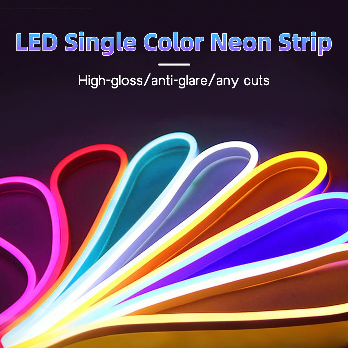 

Neon LED Flexible Silicone Light Strip with 2835 Chips 5 M 600 Lights Embedded Design Suitable for Indoor and Outdoor Use