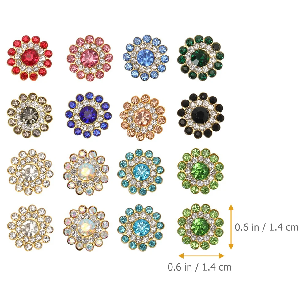

100Pcs Sunflower Rhinestones Sparkling Embellishments Flatback for DIY Clothes Bags Shoes Craft Supplies Rhinestones for Crafts