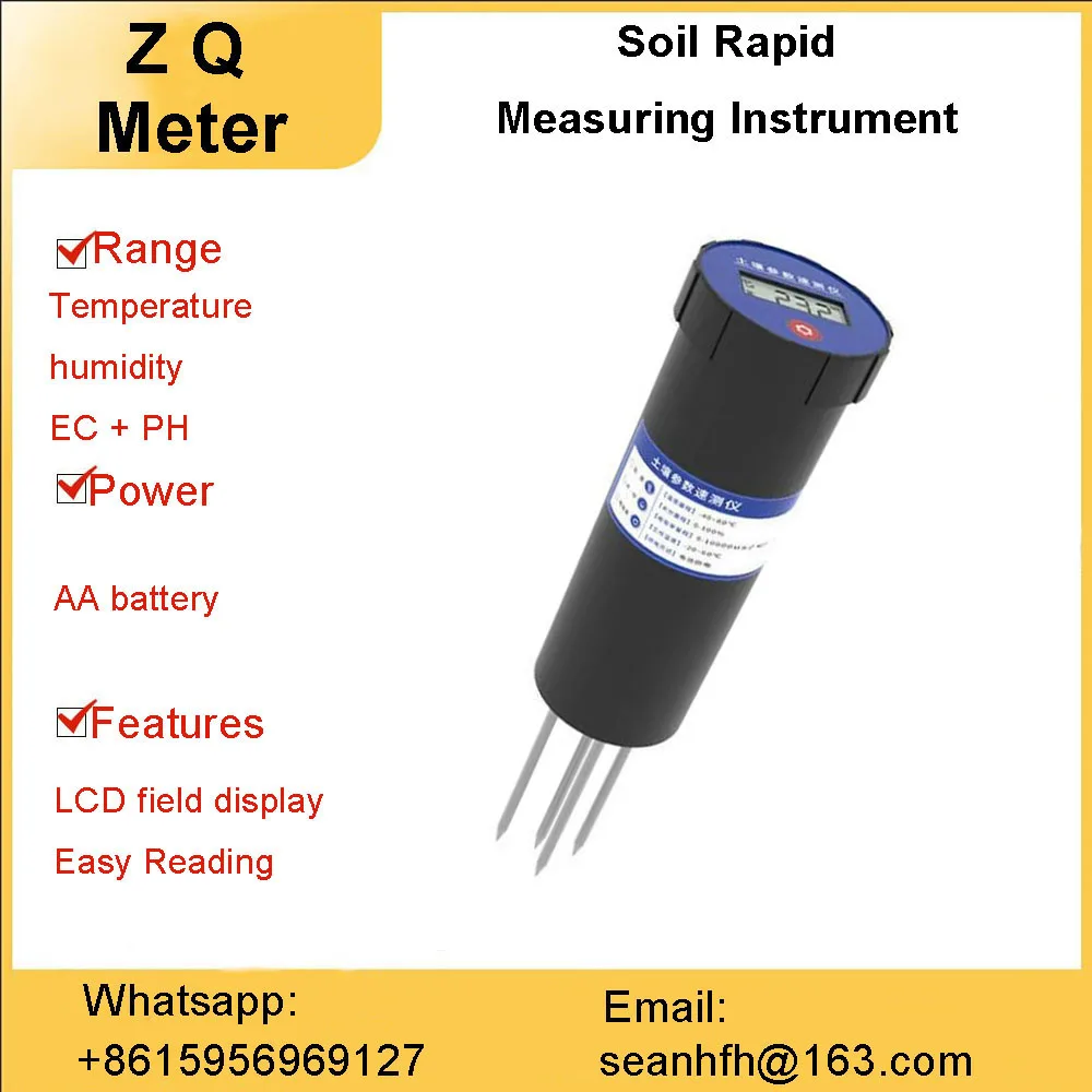 

Plant Soil dry hygrometer detector fertilizer nutrient speedometer pH value Soil Moisture monitor battery power supply