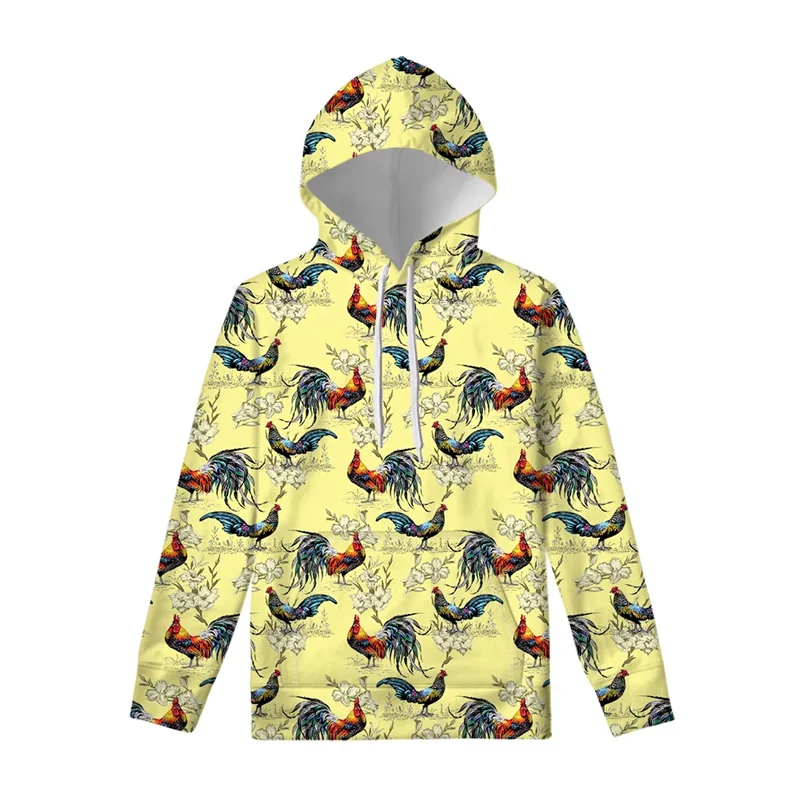 

Hawaiian Flower Animals Print Men Hoodies Pullover Autumn Winter New In Hoodies & Sweatshirts Oversize Steeetwear Sportwear