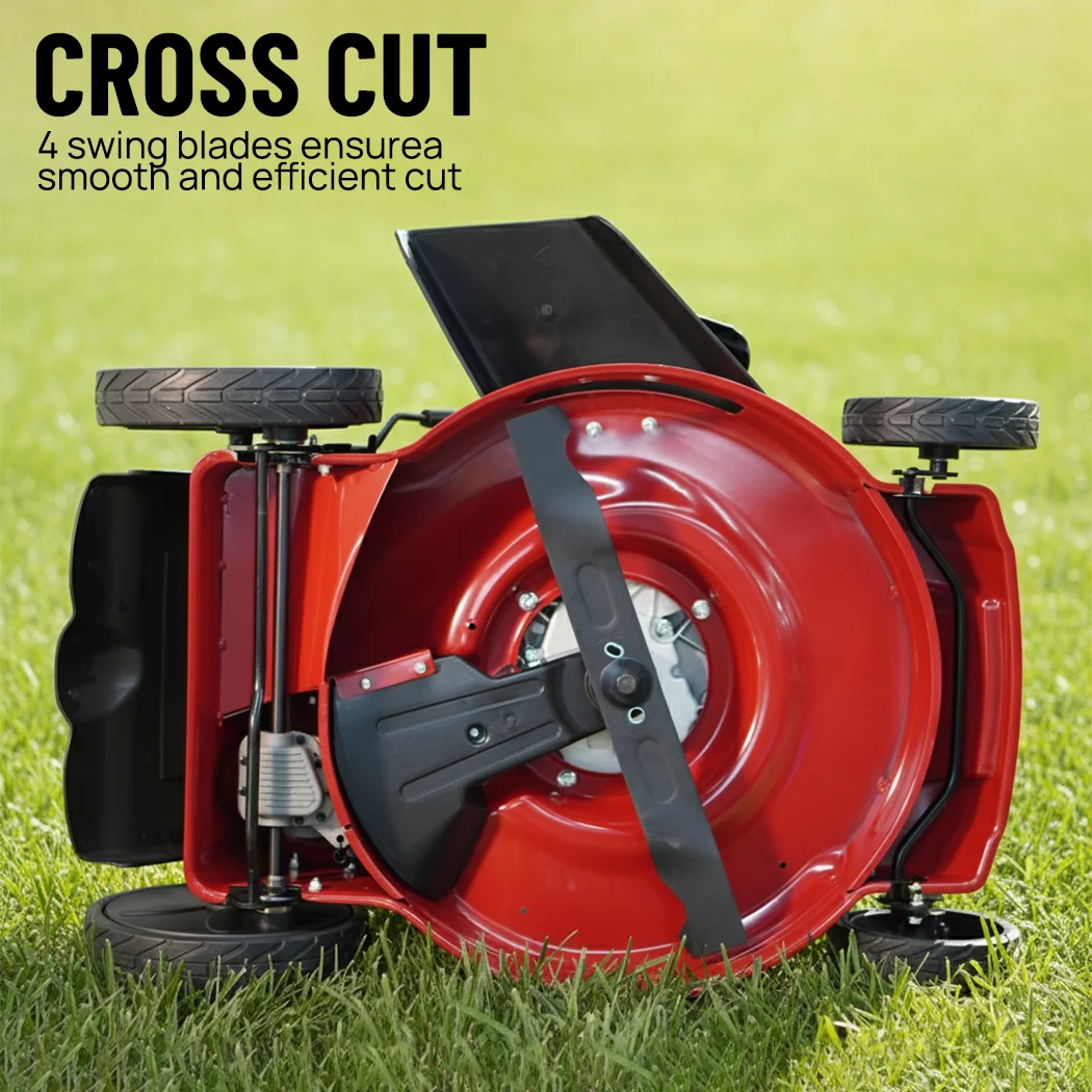PORIYA 20' Self-Propelled Lawn Mower 220cc 4-Stroke Engine Oil Push Lawnmower