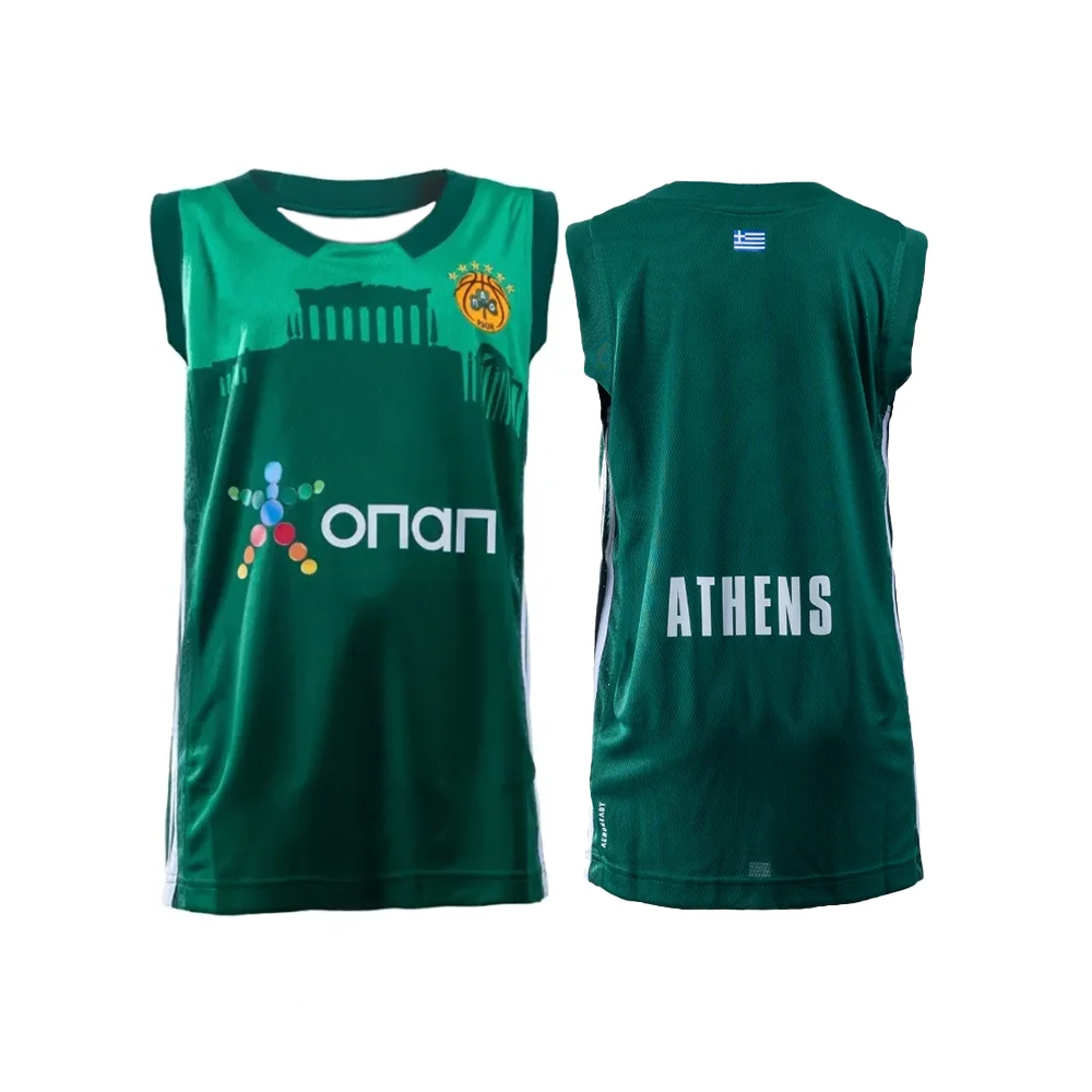 European Basketball National Team Jerseys Basketball Training Jerseys T-shirt 3D Sports Jerseys  Panathinaikos Jerseys