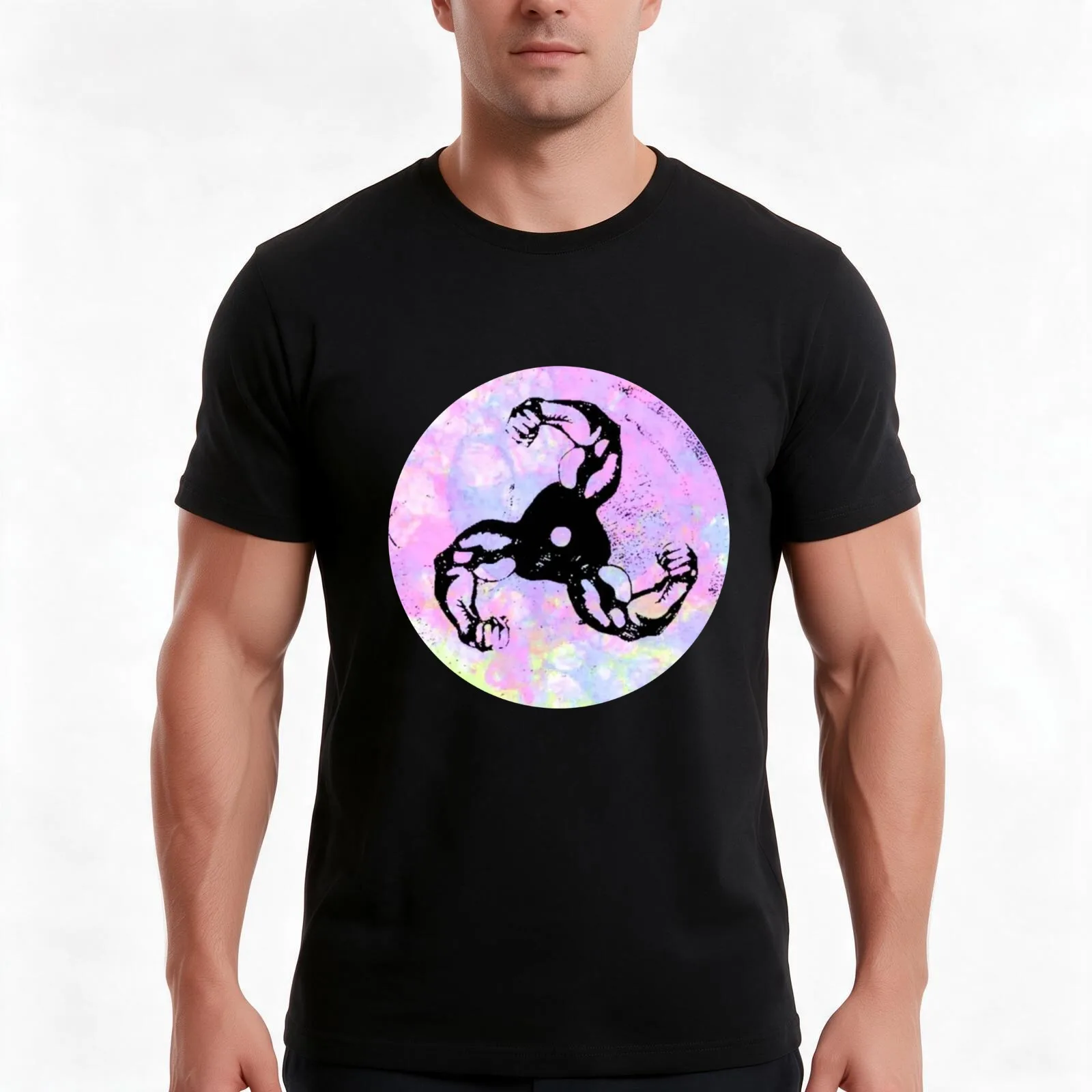Bicep Dominica Album Art T-Shirt, Summer Casual Cotton Tee, Oversized Streetwear Tops, Vintage Graphic Print, Unisex Men Women