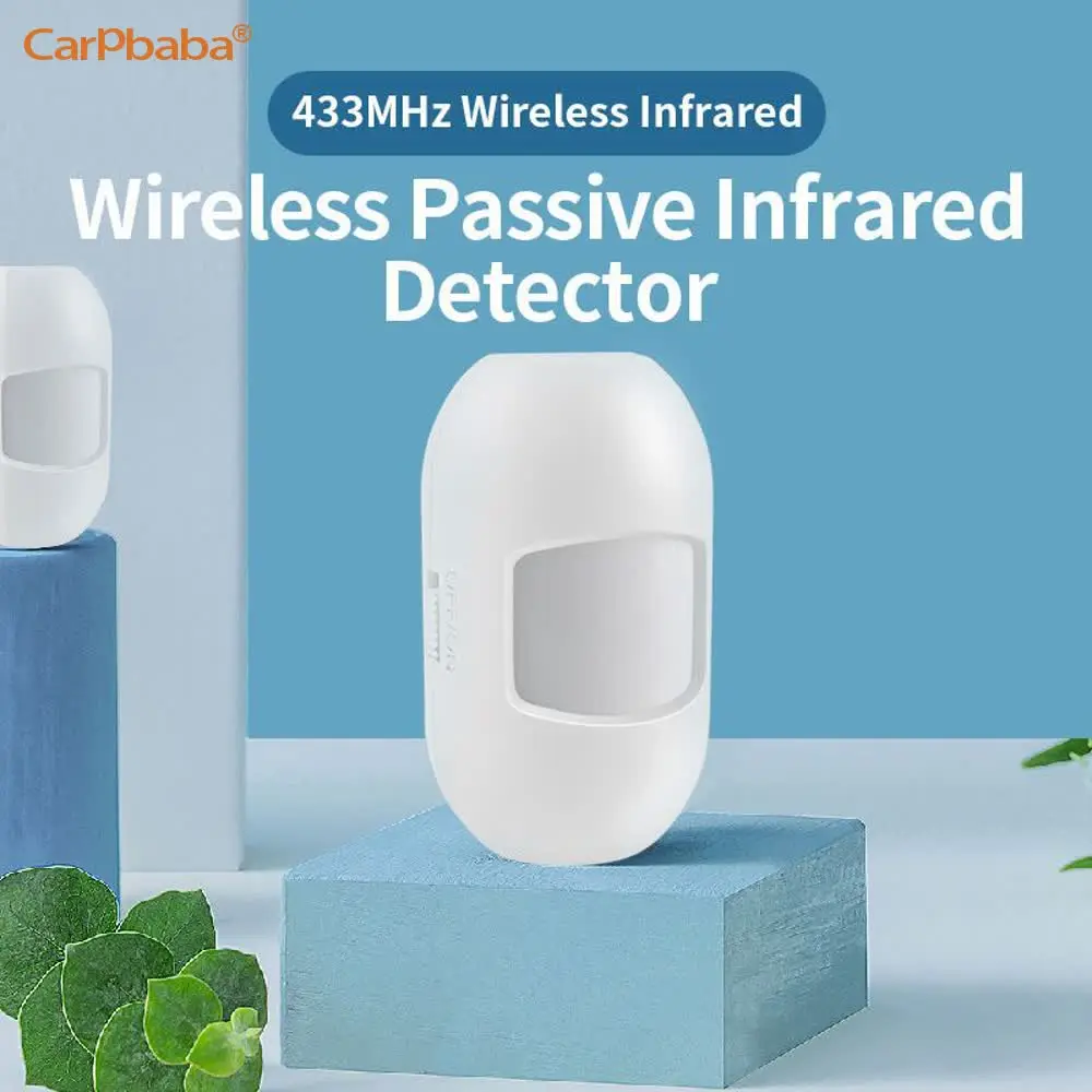 Carpbaba B77 433 Wireless Mini PIR Motion Sensor Alarm Detector With magnetic swivel base For G18 W18 Home Security Alarm System