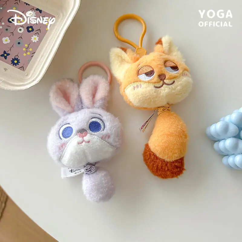 

Плюшевая кукла Disney Zootopia Джуди и Ник, милый мультяшный брелок-подвеска, подарки на день рождения для мальчиков и девочек