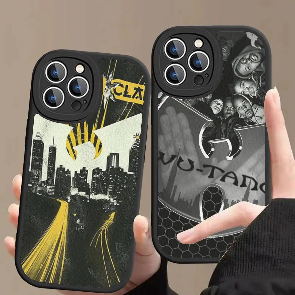 

Classic Hip-Hop Band W-Wu T-Tang Leather Phone Case For IPhone 16 15 14 13 12 11 Pro Max Plus Shockproof Cover