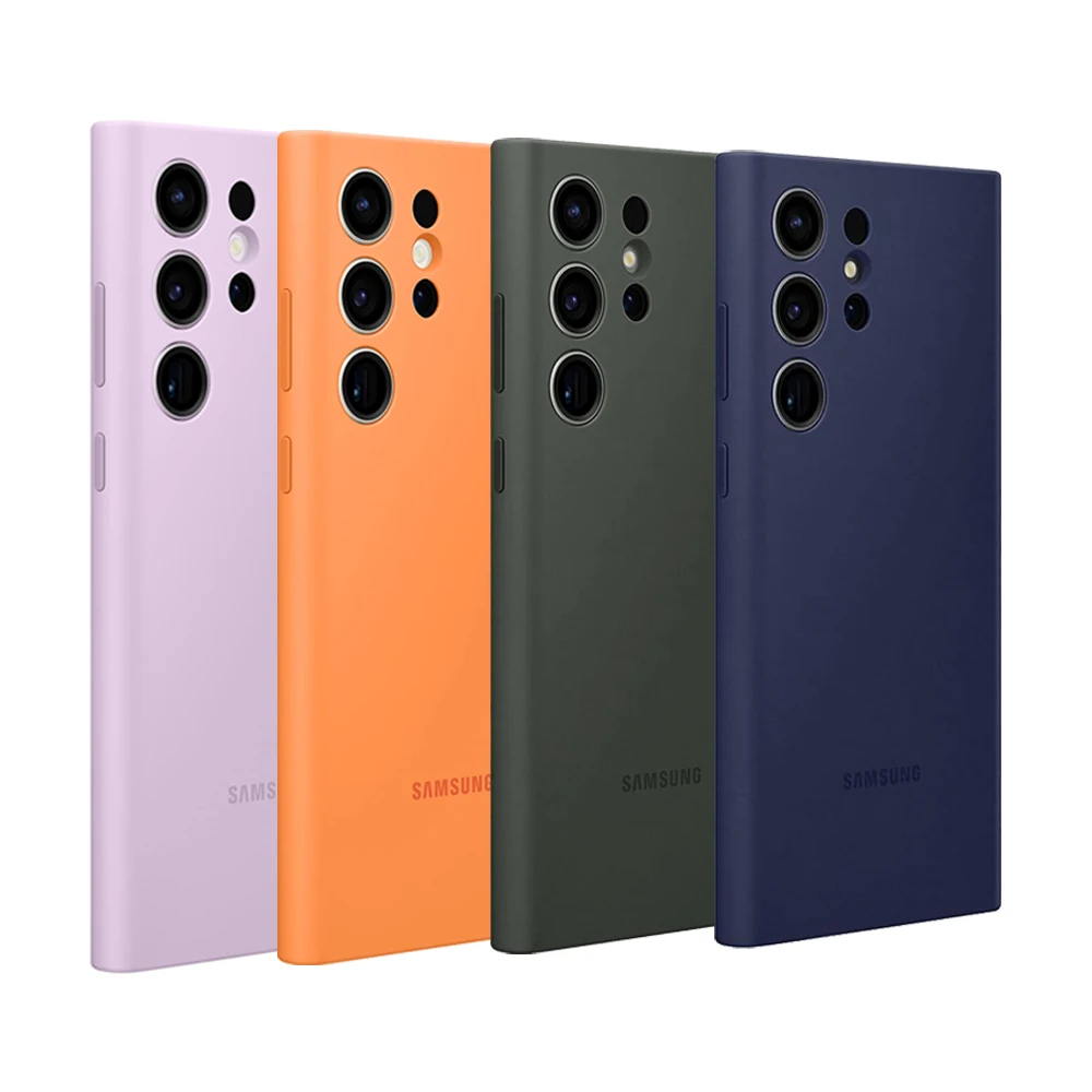 Oryginalne etui silikonowe do telefonu Samsung Galaxy S23 Ultra, miękka silikonowa obudowa, przyjemna w dotyku, ochronne etui EF-PS918TGEG. — zdjęcie produktu 7