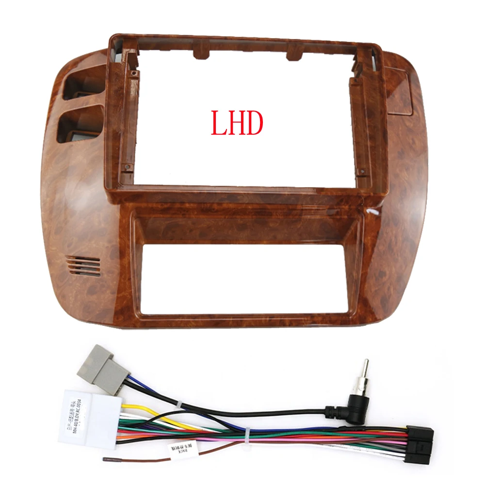 WQLSK 2 DIN 9 INCH Car Radio Frame Kit For Nissan Patrol 1997-2005 Video Audio Player Install Dash Panel Mount Bezel Faceplate