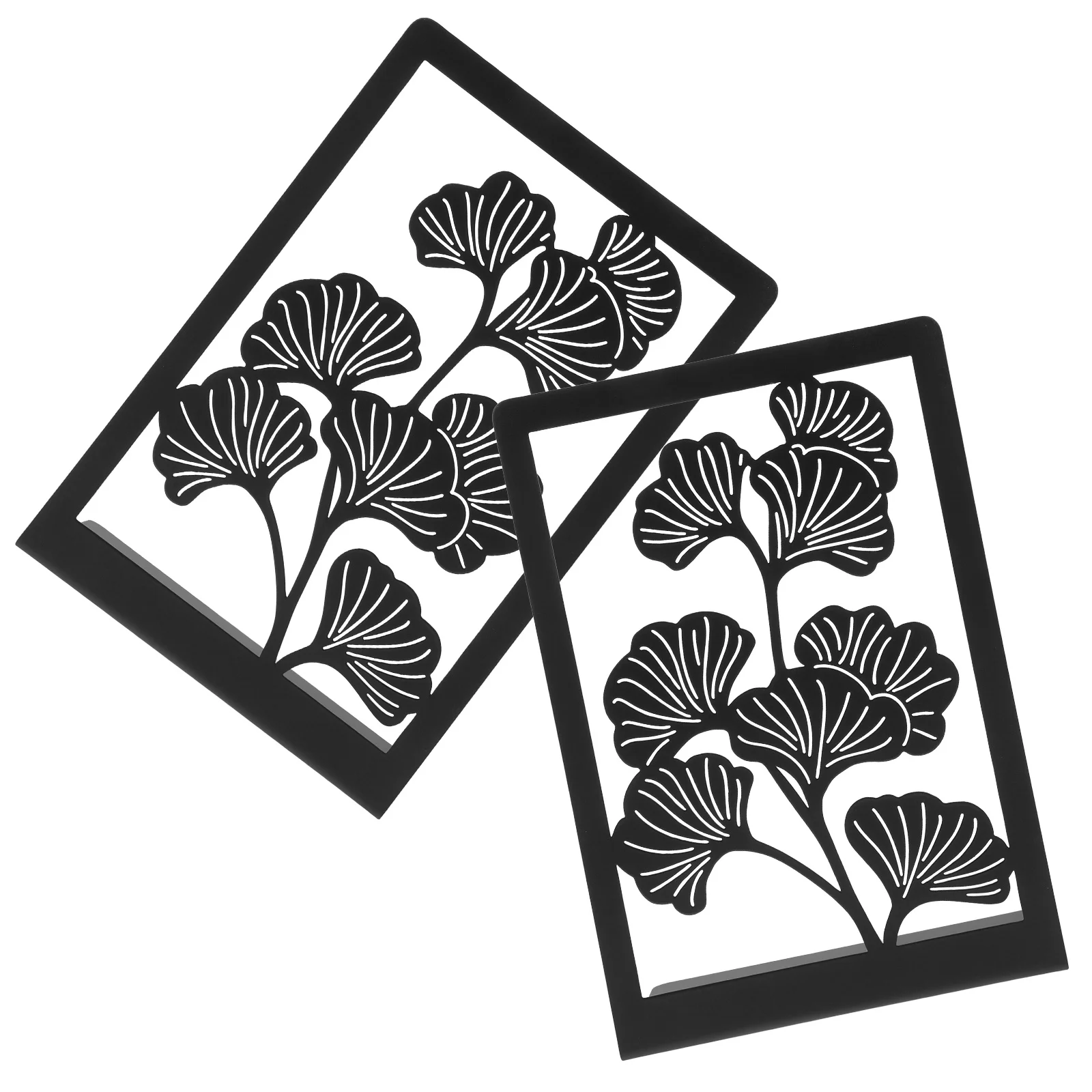 

2Pcs Iron Bookends Ginkgo Leaf Design Metal Book Ends for Shelves Decorative Bookends for Heavy Books Study Room Office Library