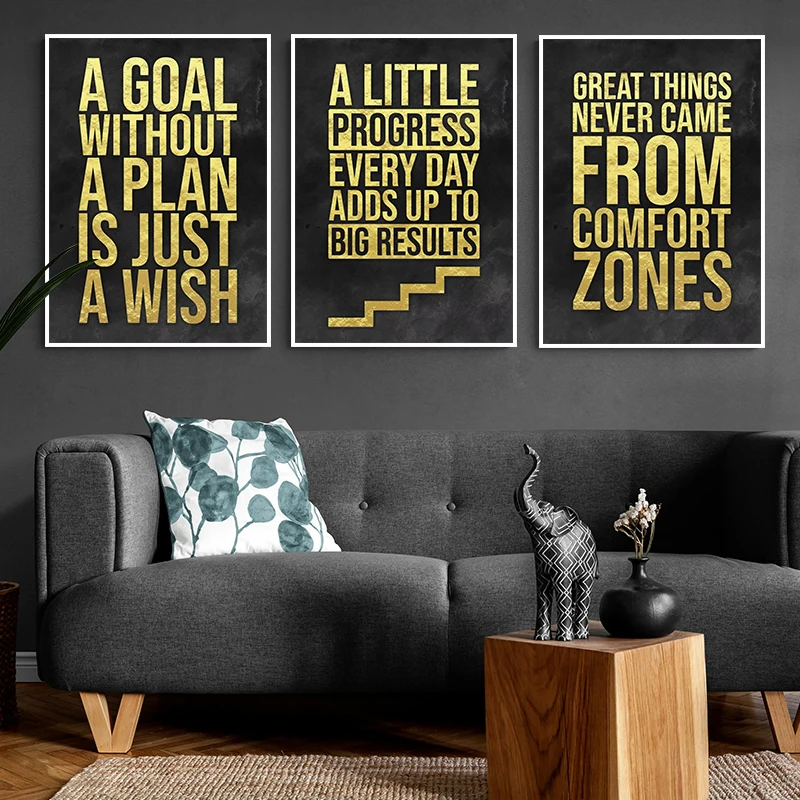 動機付けの引用キャンバス絵画、壁アート、写真プリント、オフィ - Home Office Quotes のレビューと価格