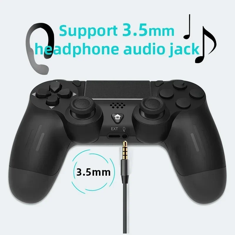 Игровой контроллер DATA FROG Bluetooth для PS4/Slim/Pro — беспроводной геймпад для ПК iOS Android с джойстиком с двойной вибрацией