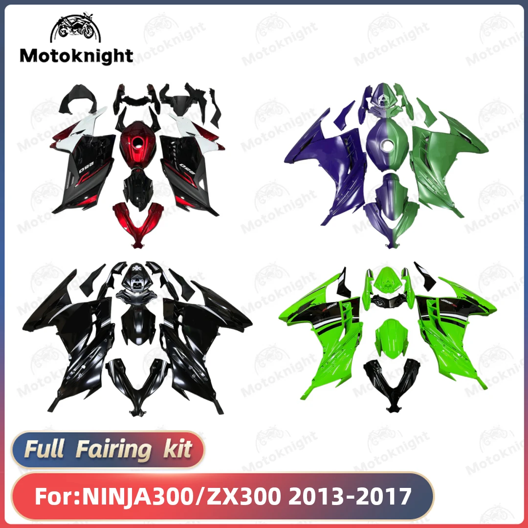 New ABS Motorcycle full Fairing Kit Fit For KAWASAKI NINJA300 ZX300 2013 2014 2015 2016 2017 Custom Fairings Kits Bodywork Shell