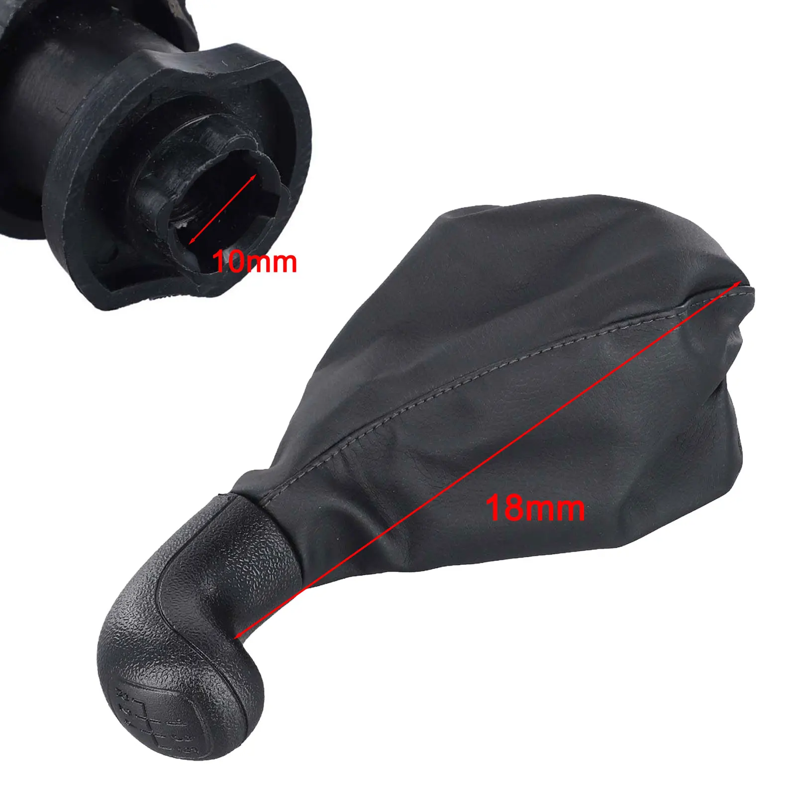 

For Mercedes Vito W638 Gear Shifter Knob 18cm Easy Installation Process High Compatibility Fitment PU ABS Material