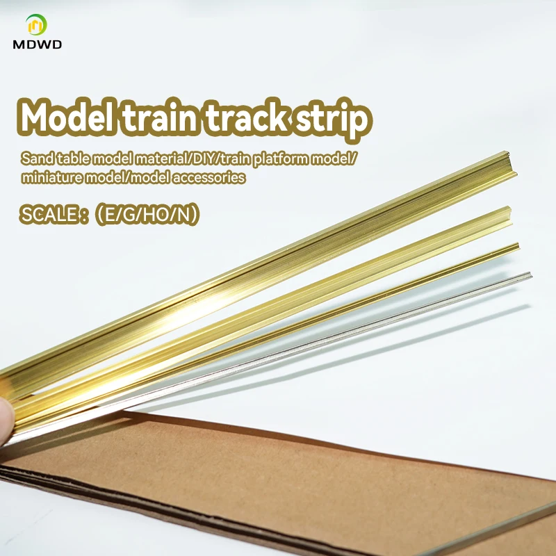 50cm G HO N Scale Model Train Metal Rails For Diorama Railway Building Materails 4pcs