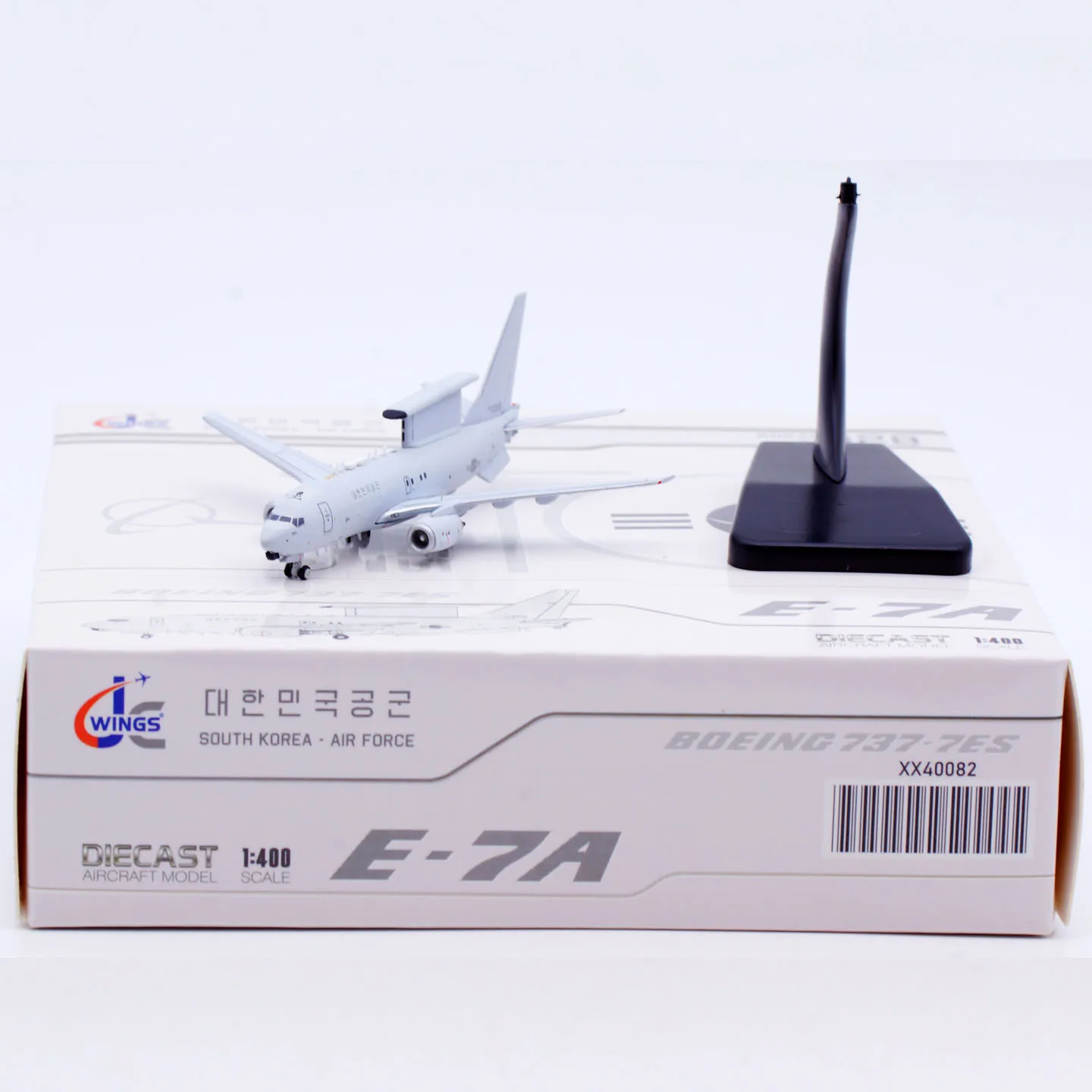

XX40082 Alloy Collectible Plane Gift JC Wings 1:400 South Korea Air Force Boeing E-7A Diecast Aircraft Jet Model 65-328