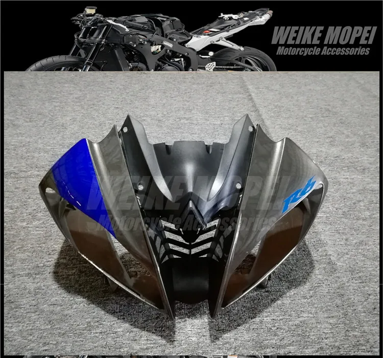 

silver gray Front Upper Fairing Headlight Cowl Nose Panel Fit For YAMAHA YZF600 R6 2008 2009 2010 2011 2012 2013 2014 2015 2016