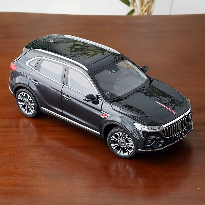 1/18 HONGQI HS5 SUV Paduan Model Mobil Diecast Logam Kendaraan Off-Road Model Mobil Simulasi Tinggi Koleksi Mainan Anak Hadiah Dekorasi