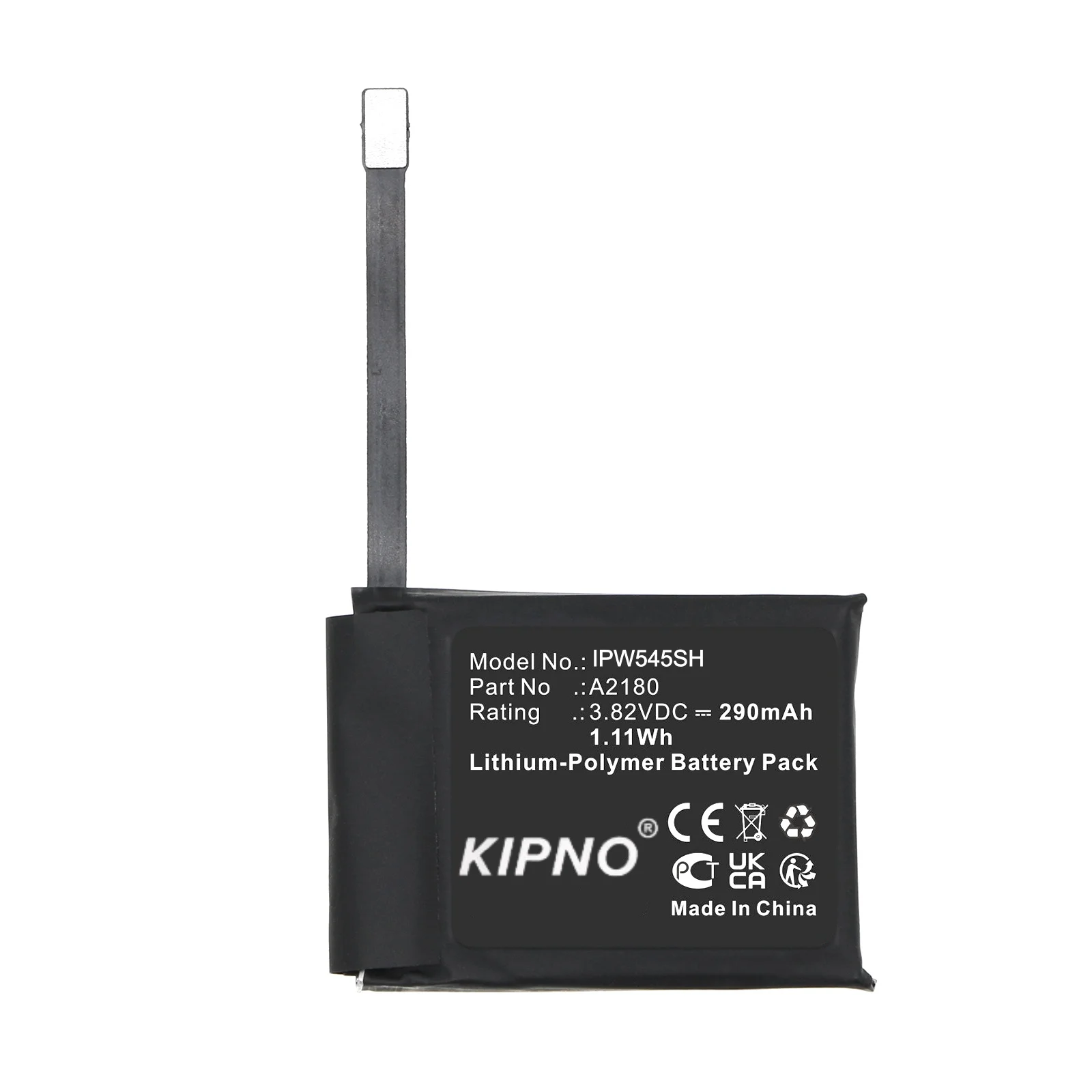 

Smartwatch Battery 290mAh for Apple Watch SE 44mm A2180, A2552 Watch Series S7 45mm, A2815 Series S8 45mm, A3009 Series S9 45mm