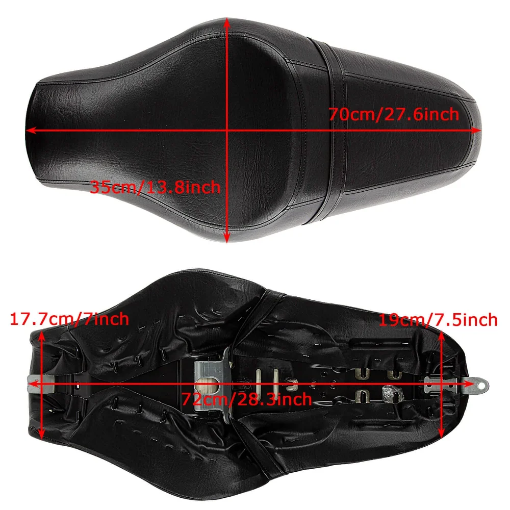 Motorcycle Seat Body Driver Passenger Seat Compatible Models for Harley Sportster XL 883 1200 2004-2016