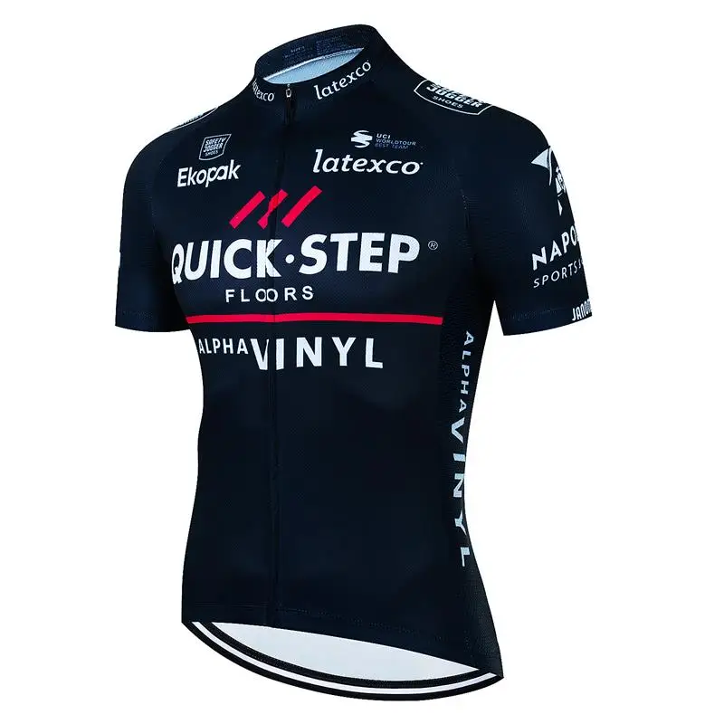 QUICK STEP Team Wielertrui Shirt Racing Sport Fietsshirt Ropa Ciclismo Pro Man MTB Bike Jersey Zomer Fietskleding 2023