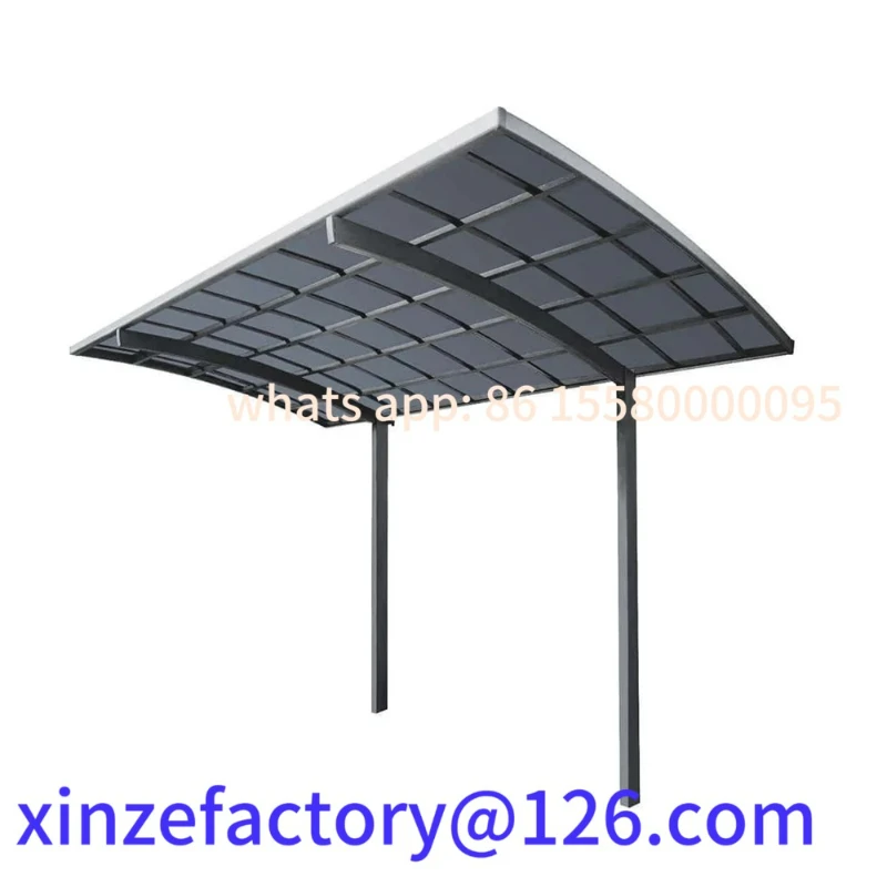 

Customizable Shelter Arched Polycarbonate Roof Waterproof Metal Garage for Parking Outdoor Car