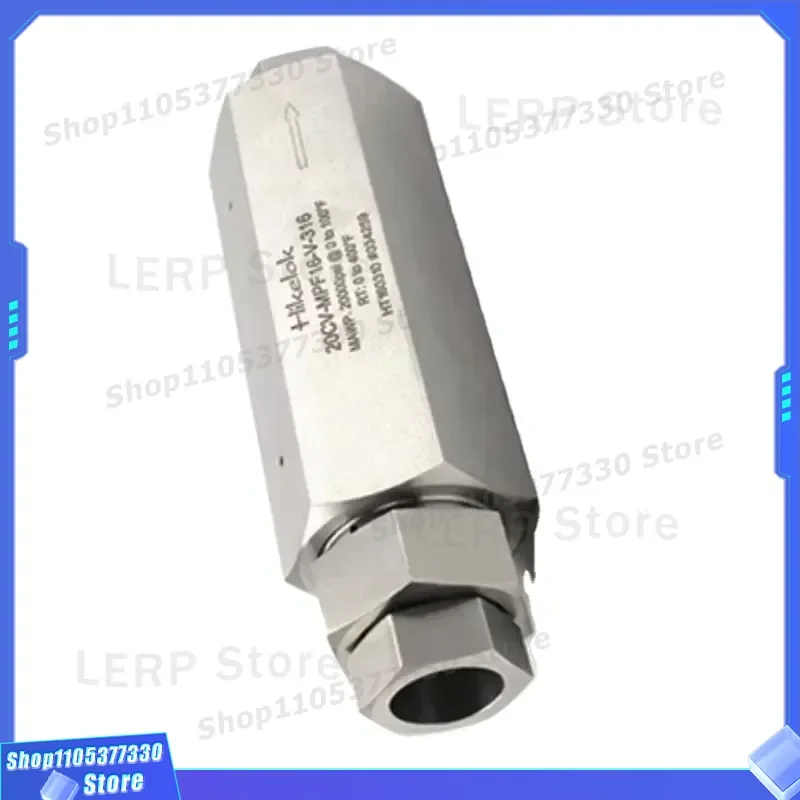 Ultrahigh Pressure 20000 psi Autoclave Butech Type Stainless Steel 1/4'' 9/16'' OD One Way Valve Inline Check Valve
