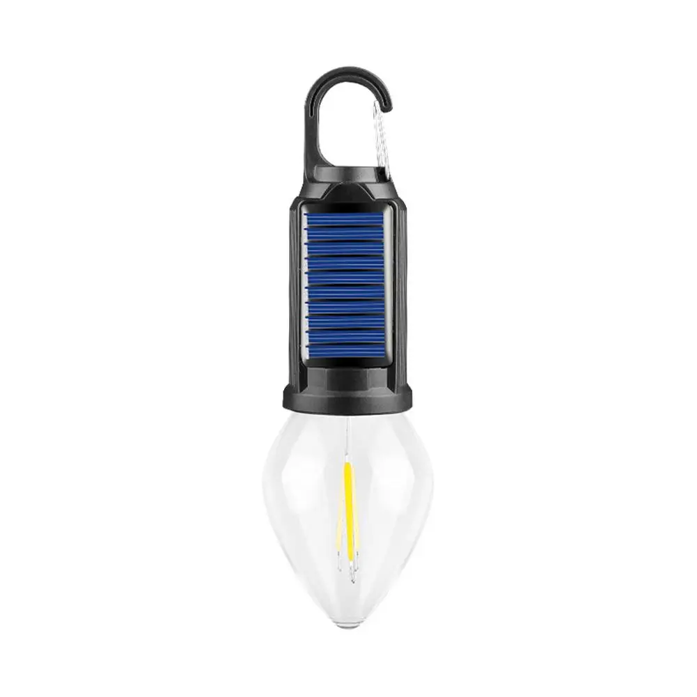 Imagem -03 - Solar Powered Led Camping Lamp com Gancho Lanterna de Iluminação Carregamento Usb Luz de Tenda ao ar Livre Impermeável ao ar Livre Churrasco ca O0n3