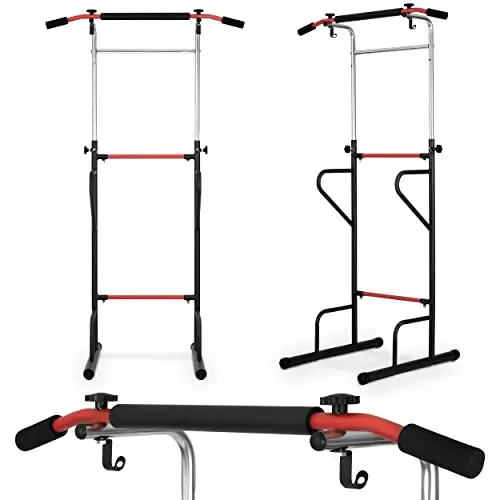Strength Training Power Tower Workout Pull up Bar for Home Gym Workout Dip Station for Pull-Ups Strength Training