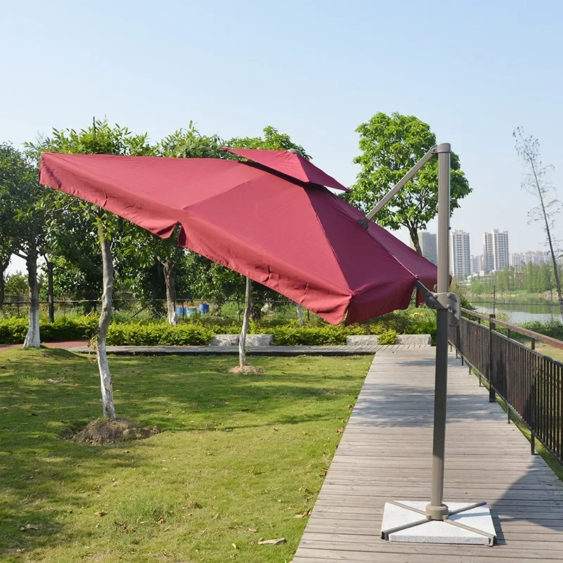 Factory Wholesale Outdoor Restaurant Umbrellas Large Size Garden Sun Umbrella Roman Garden Beach Patio Parasol for Hotel Villa