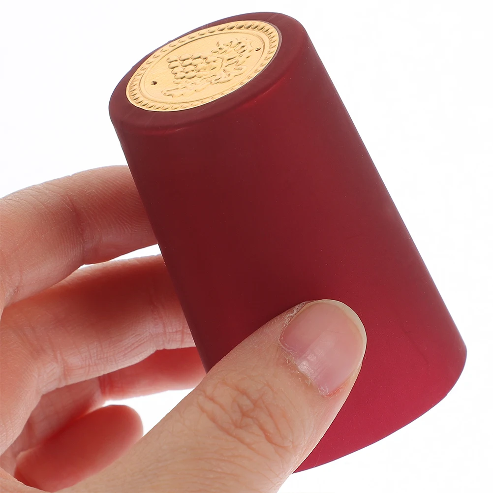 

PVC Bottle Sealing Caps Heat Shrink Film Leakproof Freshness Preservation Universal Fit for Red Whiskey Beverage